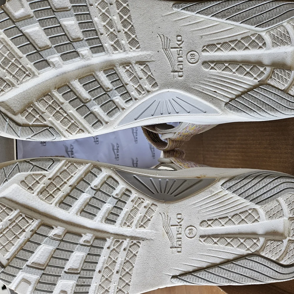 Dansko White and Yellow Sandals - Picture 5 of 7